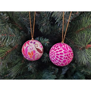 Palla cartapesta fancy 7 cm colori e decori assortiti |…