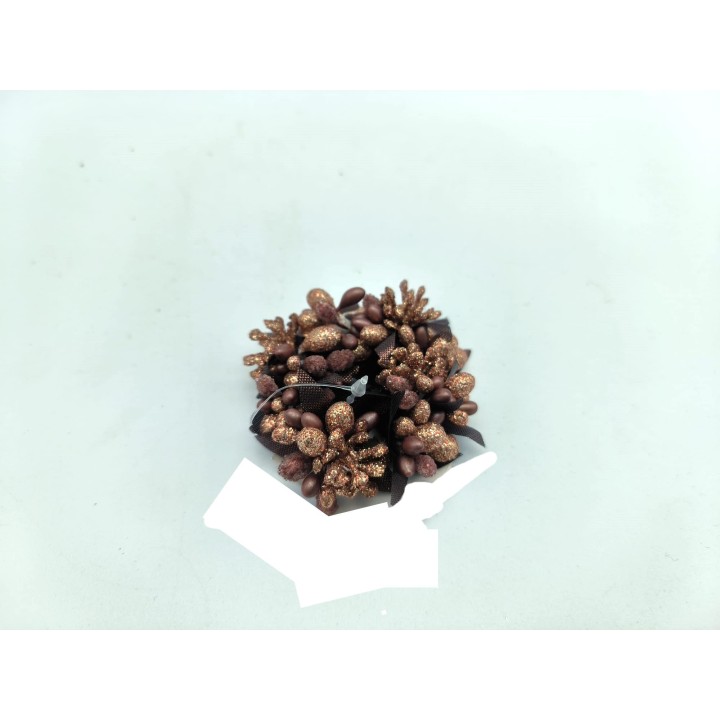 Girocandela bacche rame 7 cm | CarinCasa