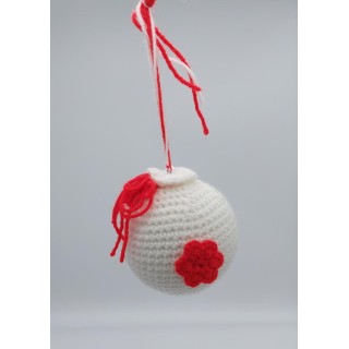 Sfera natale lana con fiore assortiti | CarinCasa