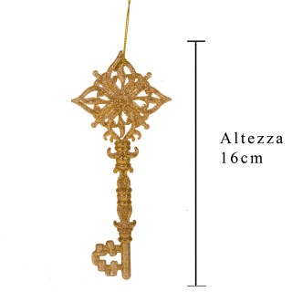Chiave decorata cm.16 gold | CarinCasa
