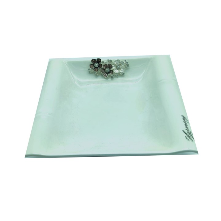 Svuota tasche porcellana bianco harmony 18x16x3 cm |…