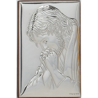 Icona gesu' in argento 6x9 cm | CarinCasa