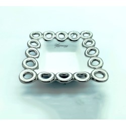 Svuotatasche bianco platino 14x14 cm