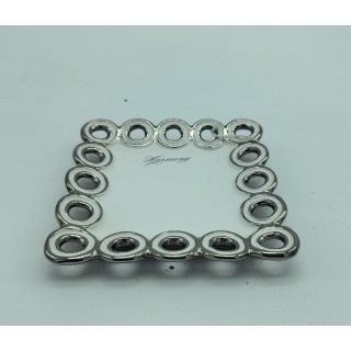 Piattino porcellana bianco platino 14x14 cm | CarinCasa