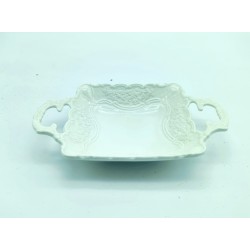 Piatto porcellana royal decor fiori  21x13 cm