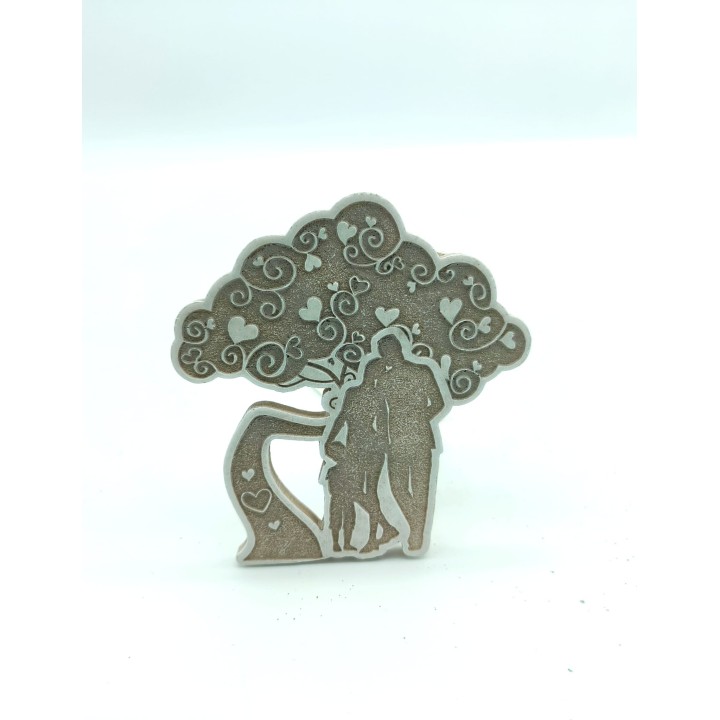 Caterina quadretto albero sagomato famiglia 9x10 cm |…