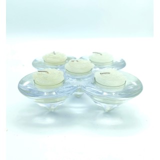 Portacandela 5 fiamme 15x5 cm | CarinCasa