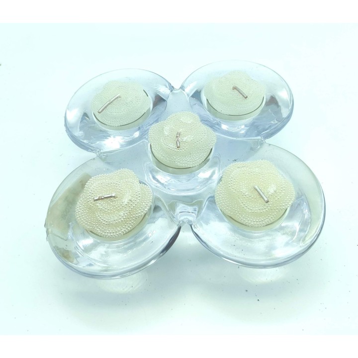 Portacandela 5 fiamme 15x5 cm | CarinCasa