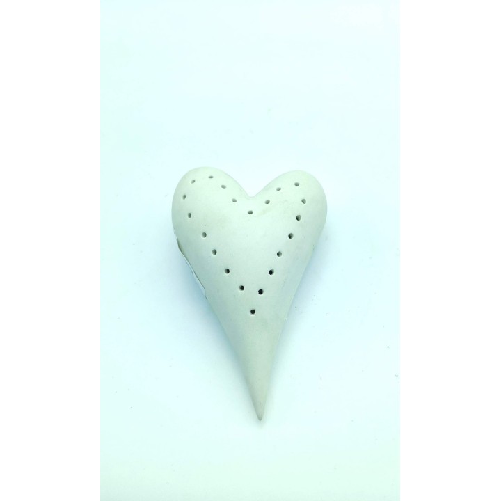 Cuore in porcellana biscuits a led sant'etienne 14x5 cm |…