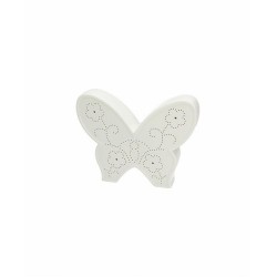 Farfalla con fiori 19x4x15 cm ceramica dodo tognana