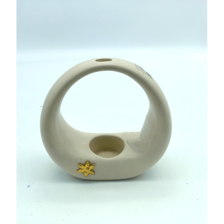 Vaso portacandela calamares crema Gilda design 14x14 cm |…