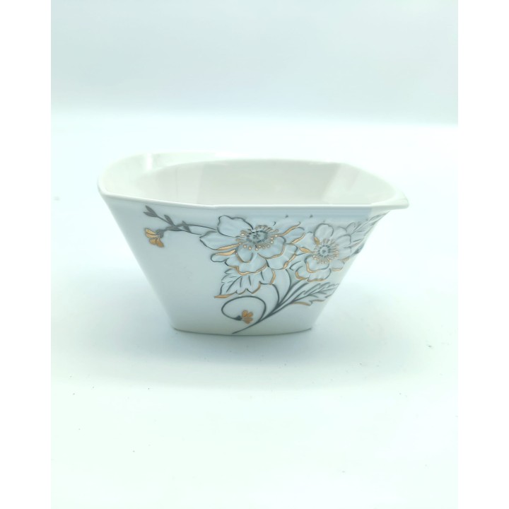 Coppetta porcellana con decoro 13x6 cm | CarinCasa