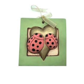 Formella della Dac con coccinella 12x12 cm multicolore |…