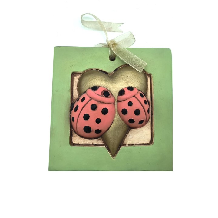 Formella della Dac con coccinella 12x12 cm multicolore |…