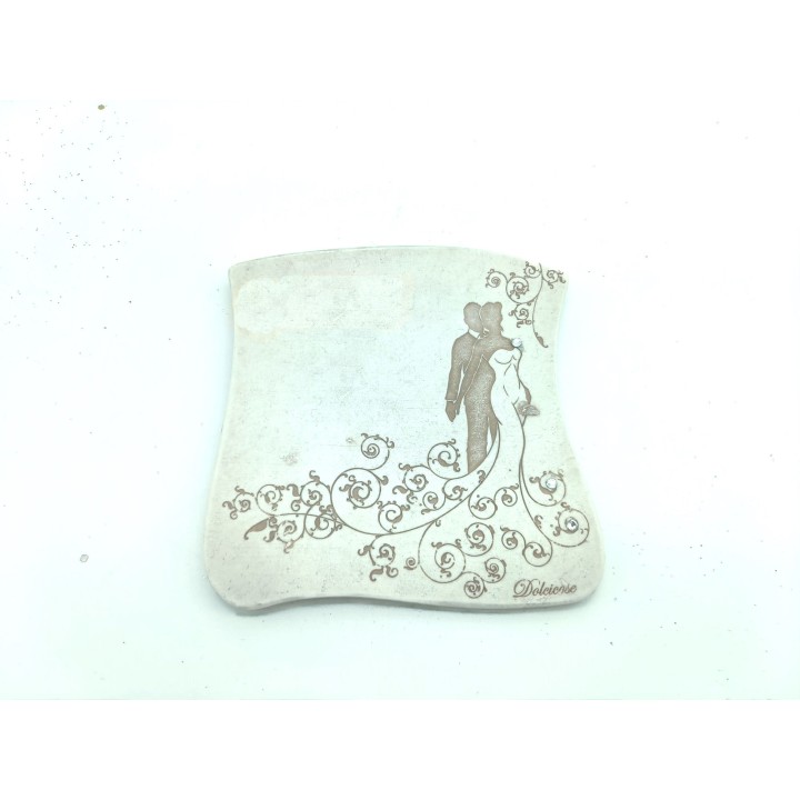 Martina piatto sposi skyline 14x14 cm dolcicose | CarinCasa