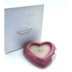 Portacandela cuore lilla sant'etienne 10x10 cm