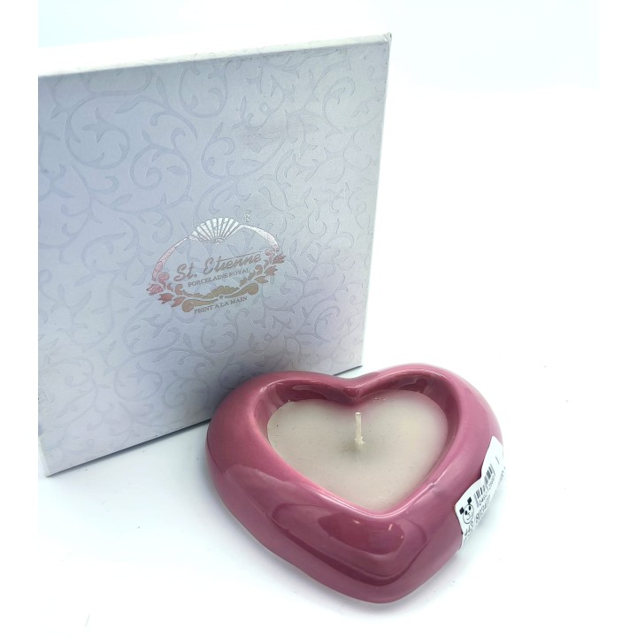 Portacandela cuore lilla sant'etienne 10x10 cm | CarinCasa