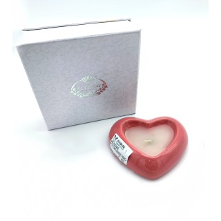 Portacandela cuore sant'etienne rosso 10x10 cm | CarinCasa