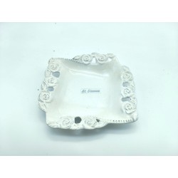 Vassoio porcellana royal sant'etienne bianco 20x20x3 cm