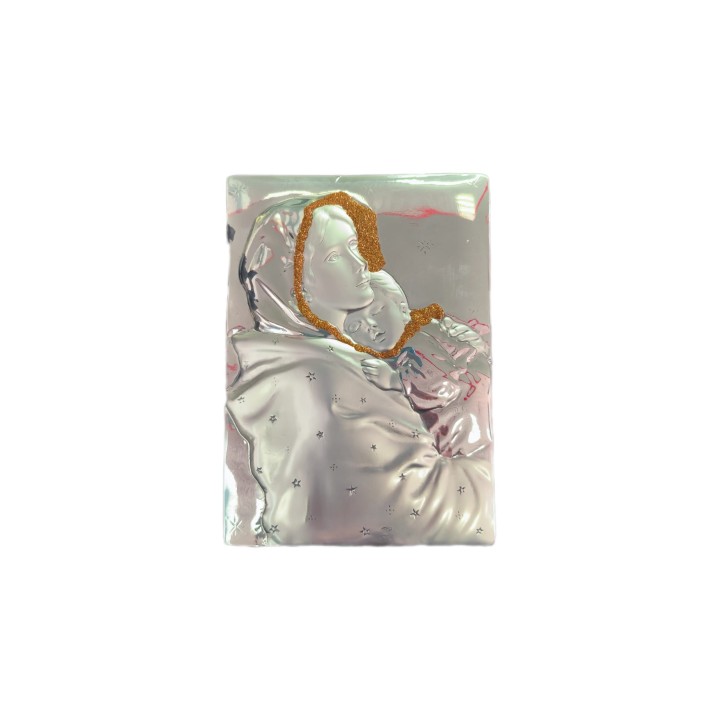 Madonna del ferruzzi 13x18 cm con retro in legno polvere…