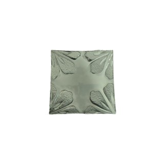 Piatto quadrato Aster argento milleusi 21x21 cm | CarinCasa