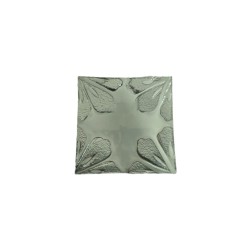 Piatto quadrato Aster argento milleusi 21x21 cm