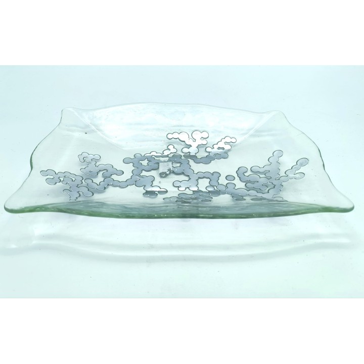 Piatto rettangolare coral silver 31,5x18,5 cm | CarinCasa