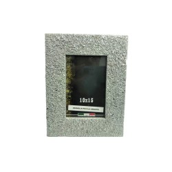 Portafoto graniglia legno schienale lux 10x15 cm