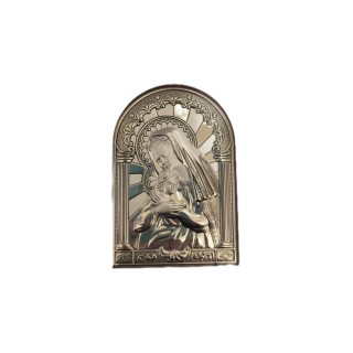 Madonna con bimbo argento 6x9 cm | CarinCasa