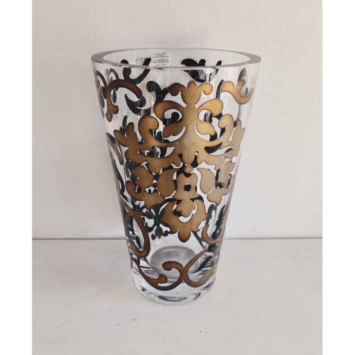 Vaso conico fontainbleau 15x25 cm oro Egizia | CarinCasa