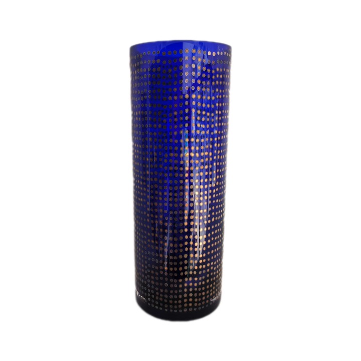 Vaso xxl pallotto blu egizia 13x35 cm Paola Navone |…