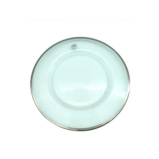 Sottopiatto 33 cm tondo filo platino | CarinCasa