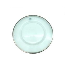 Sottopiatto 33 cm tondo filo platino