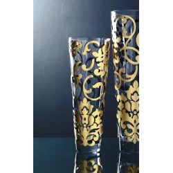 Vaso conico fontainebleau oro 32 cm