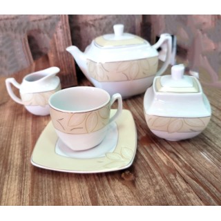 Servizio da tè Madrid oro 15 pezzi | CarinCasa