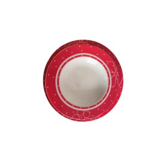Servizio di piatti 20pz pezzi babra rosso | CarinCasa
