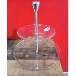 Alzata full moon vetro trasparente