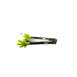 Pinza cucina 21x5x5 cm Acciaio silicone verde