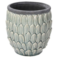 Vaso in Ceramica 14x15 Cm Verde Linea Victoria Tognana