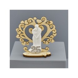 Albero cuori legno con coppia 25° 7,5x2,1x7 (12/120/1200)