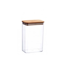 Contenitore con coperchio in legno 14,5x9x21,5 cm