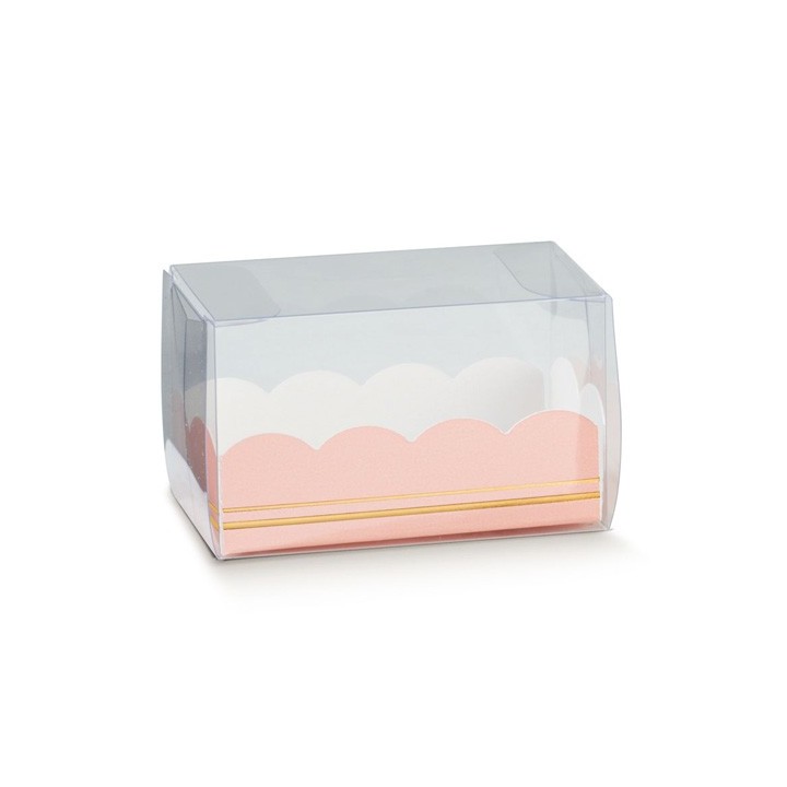 Astuccio in pvc 80X50X50 mm 8x5x5 cm elegance rosa |…