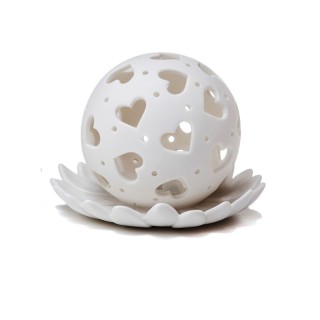 Sfera con luce led 10,5x8,5 cm | CarinCasa