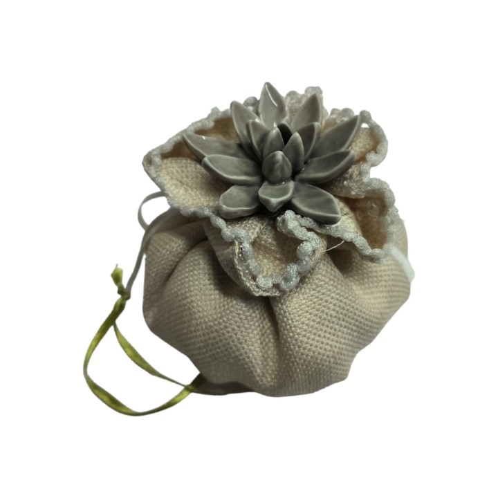 Sacchetto elegance harmony con applicazione tortora |…