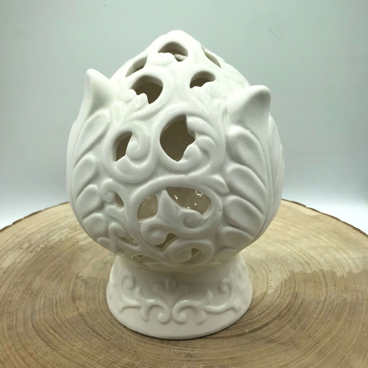 Pigna pugliese media con led con scatola firmata 11x17 cm |…