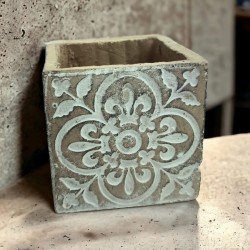 Vaso in cemento ad 11x11 cm