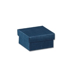 F/c Scatola cartone  juta blu 70x40x30 mm - 7x4x3 cm