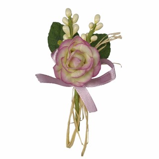 Pick con rosa in carta e pistilli lunghezza 9 cm Lilla |…
