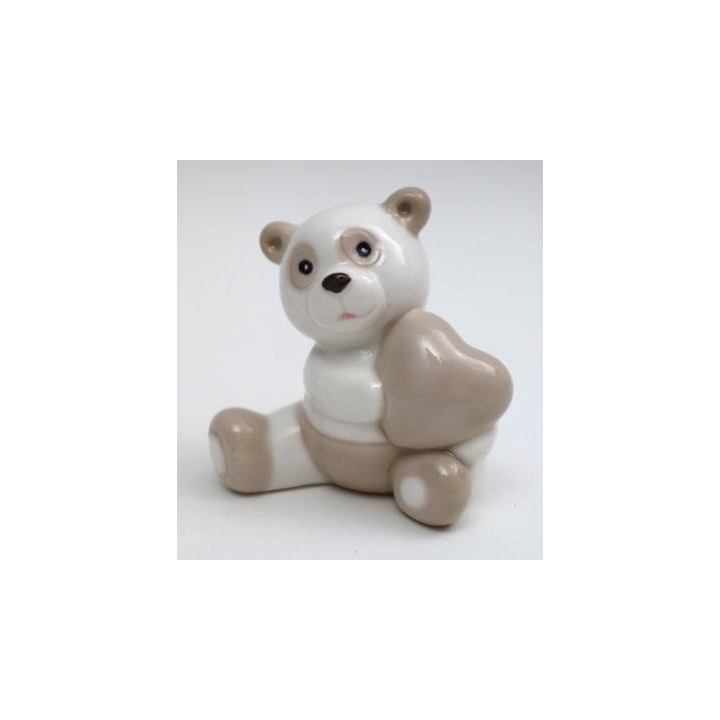 Panda porcellana 6,5 cm tortora | CarinCasa