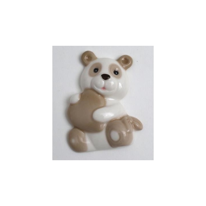 Panda porcellana calamita 6,5 cm tortora | CarinCasa